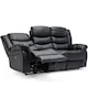 image 2 of Seattle 3 Seater Electric High Back Bonded Leather Recliner Sofa (Black)