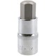 image 1 of 14mm Hex Bit Metric Allen Socket Male 1/2" Drive 55mm Length Strengthened Tip