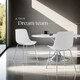 image 8 of Dining Chair Mave - large plastic seat, ergonomic, high backrest, 120 kg load capacity - Set of 2 White | White/Chrome