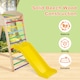 image 7 of COSTWAY 4-in-1 Jungle Gym Wooden Indoor Toddler Playground  Slide-Colorful