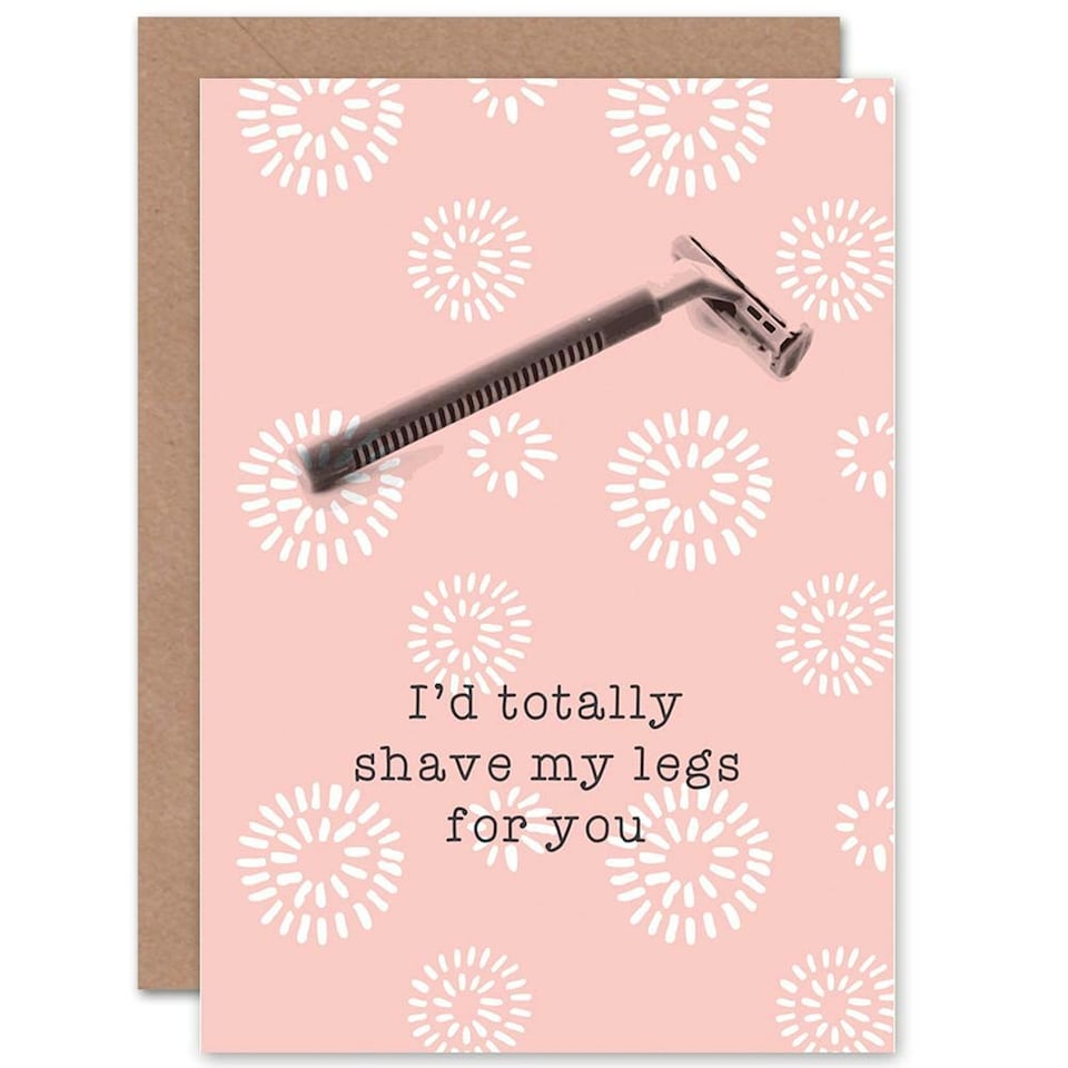 image 1 of Shave You Partner Anniversary Love Valentines Day Card