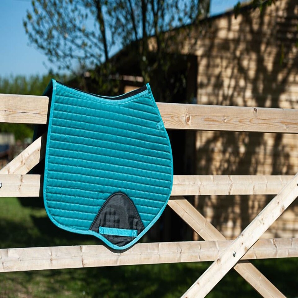 image 1 of Gallop Equestrian Prestige Close Contact/Gp Quilted Saddle Pad Pink | Colour: Blush Pink
Size: Full