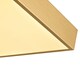 image 3 of Modern 25w LED Flush Square Ceiling Light in Brushed Gold with Opal Diffuser | Gold | Gold | 1