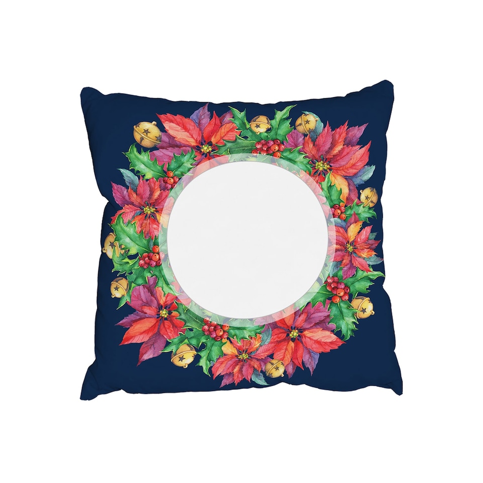 Cushions - Holly & Bright Leaves (Cushion) | Multi