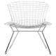 image 1 of Interiors by Premier Chrome Metal Grid Frame Wire Chair, Comfortable Seating Garden Wire Chair, Easy Cleaning Wire Frame