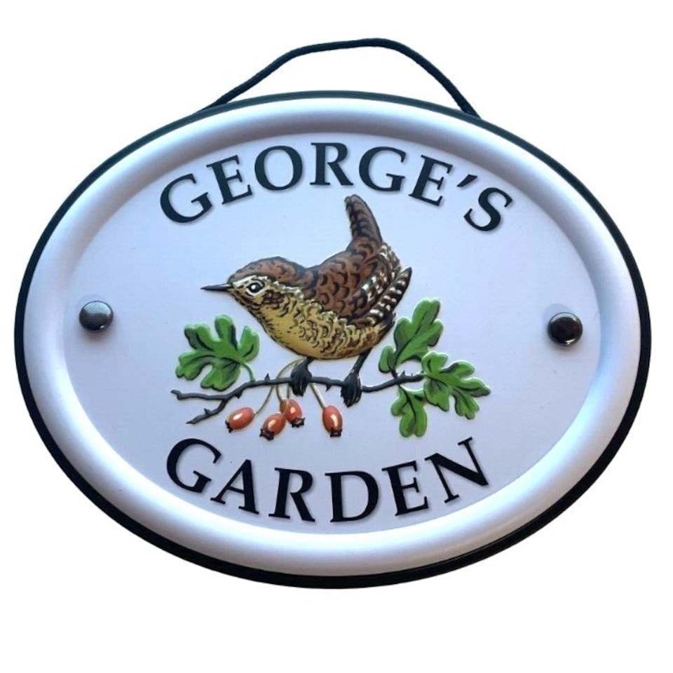 Decorative Bird Garden Sign - George