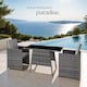 image 8 of Garden Furniture Set Lausanne - 2 chairs, 1 table, bistro set, weather resistant | Grey | grey | 52,50 x 56 x 88 cm | 1