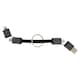 image 3 of XD Xclusive Terra 4 in 1 Recycled Aluminium Charging Cable - Grey - One Size