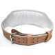 image 2 of Tan Leather Weightlifting Belt - Small | Brown