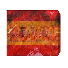 Spain Flag (Canvas Print) 24" x 16"