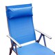 image 8 of Outsunny Sun Lounger Recliner Foldable 7 Levels Texteline Blue