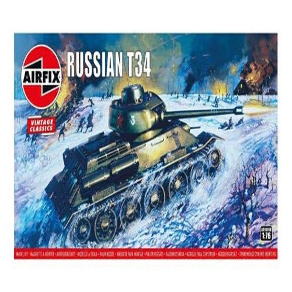 Airfix Vintage Classics Russian T-34 (1:76 Scale)