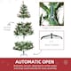 image 6 of HOMCOM 6FT Pre-Lit Christmas Tree Artificial Spruce Tree Holiday Décor Stand