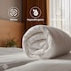 image 4 of Opulent Home Lightweight 100% Cotton 16.5 Tog Winter Duvet|White|Double