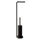 image 1 of COSMIC Toilet brush with toilet roll holder, Matt Black, GEYSER Collection