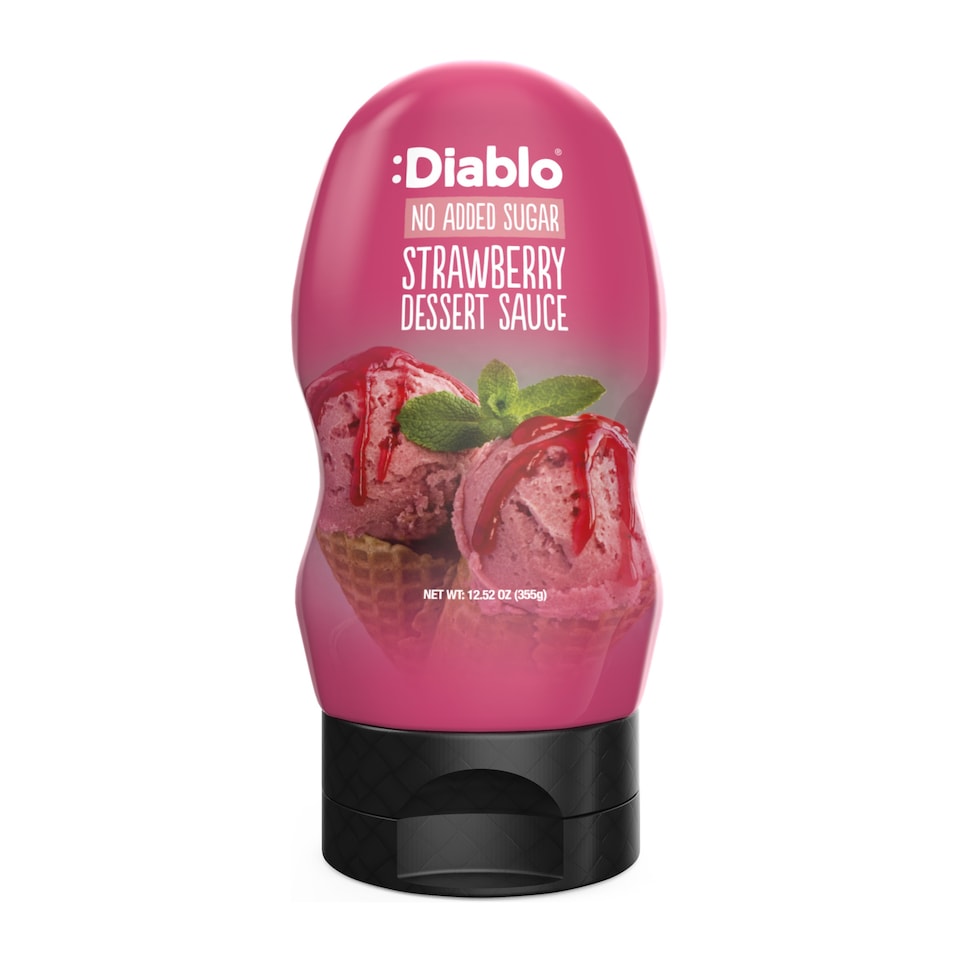 image 1 of Diablo No Added Sugar Strawberry Dessert Sauce 355g