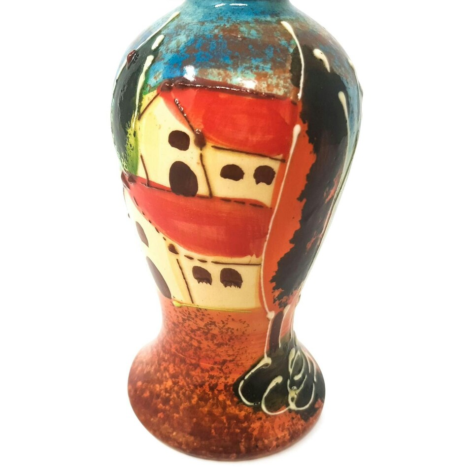 image 1 of Verano Spanish Ceramics Tuscany Village Ceramic Oil Drizzler - 16cm