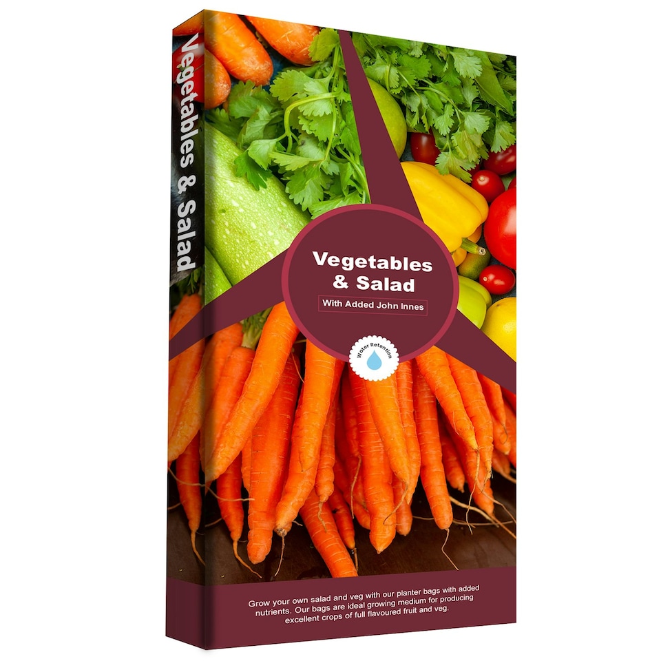 image 1 of 1 Bag ( 60 Litres) Great Home Growing Salad & Vegetables Grower Bag With Balanced Nutrients & Water Retention