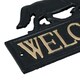image 3 of Horse Welcome Cast Iron Sign Plaque Wall Fence Gate House Stable Farm Yard