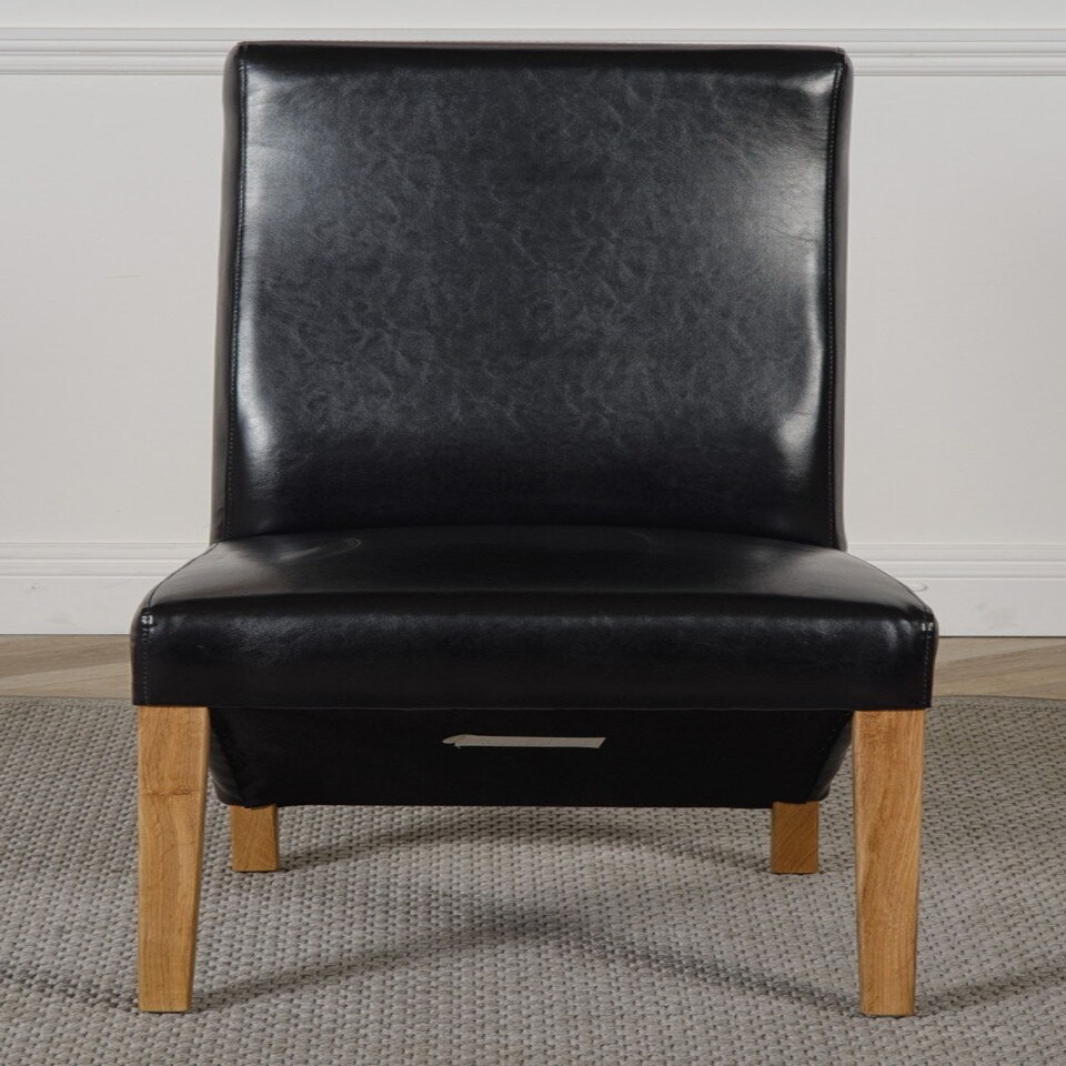 image 1 of Oregon Round Oak Dining Table with Lola Leather Chairs Black