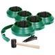 image 1 of Harbour Housewares Flexible Plastic Lawn Edging with 200 Pegs & Mallet - 50m x 4cm - Green | Green | 5