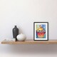 image 2 of Cupcake Colourful Frosting Folk Art Watercolour Kitchen 9x7" Black Framed Wall Art Print