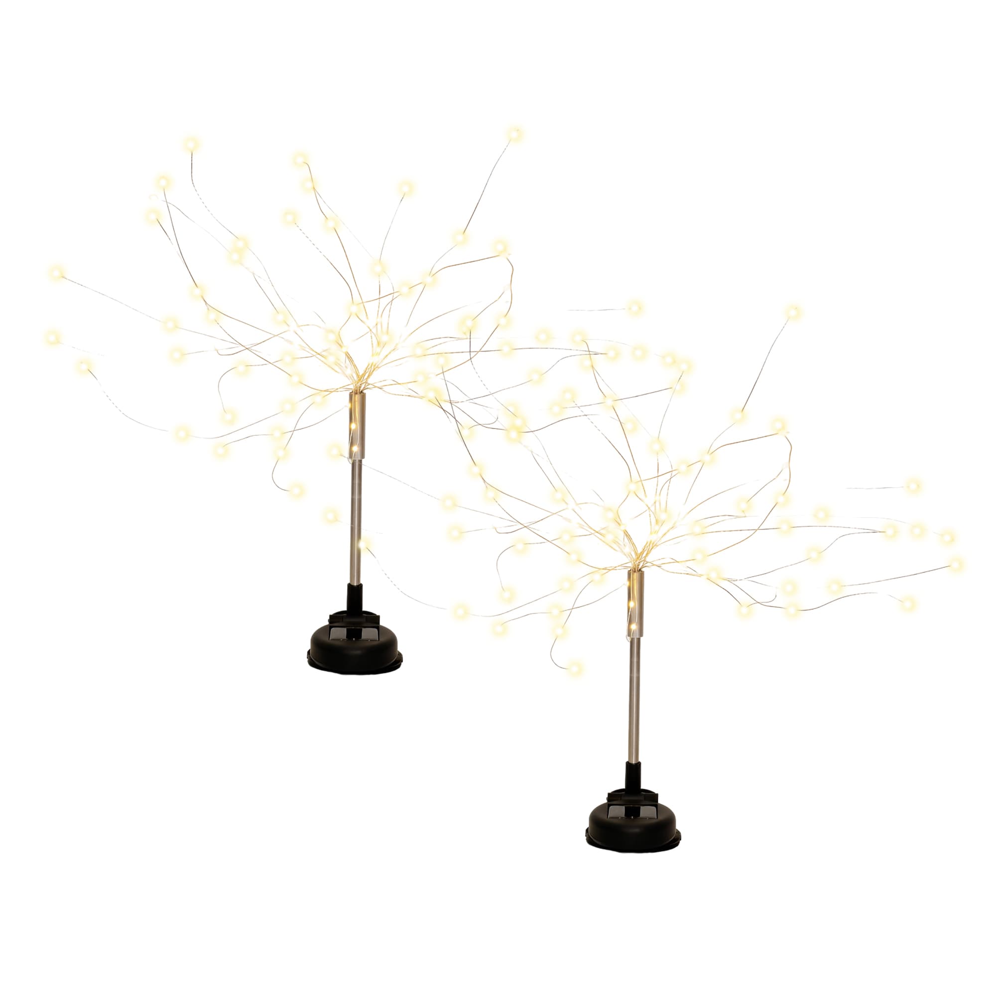 Gardenwize Pack of 2 Solar Starburst LED Stake Lights Outdoor