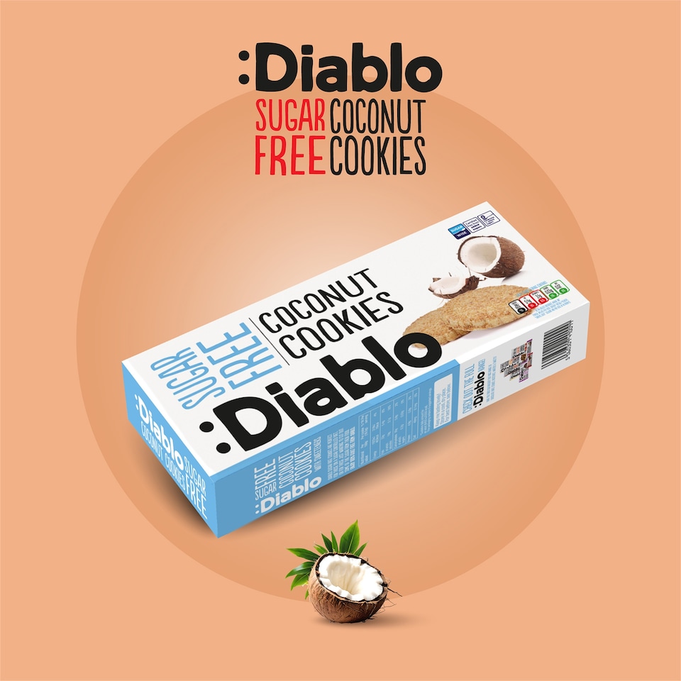 image 1 of Diablo Sugar Free Coconut Cookies 150g 3 Pack