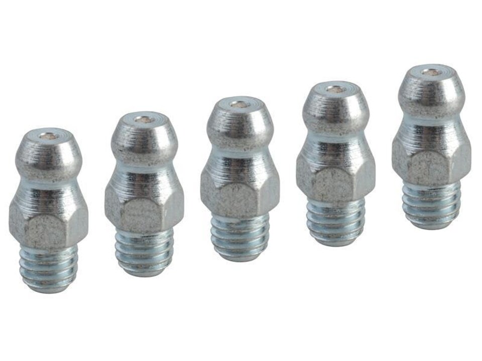 Faithfull Grease Nipple Straight M6 X 1.0 (Pack 5)