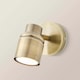 image 4 of ValueLights Benton Antique Brass IP44 Bathroom Adjustable Wall Light | Gold