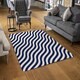 image 2 of Wavey Lines (Rug) Blue | XL: 160x230cm