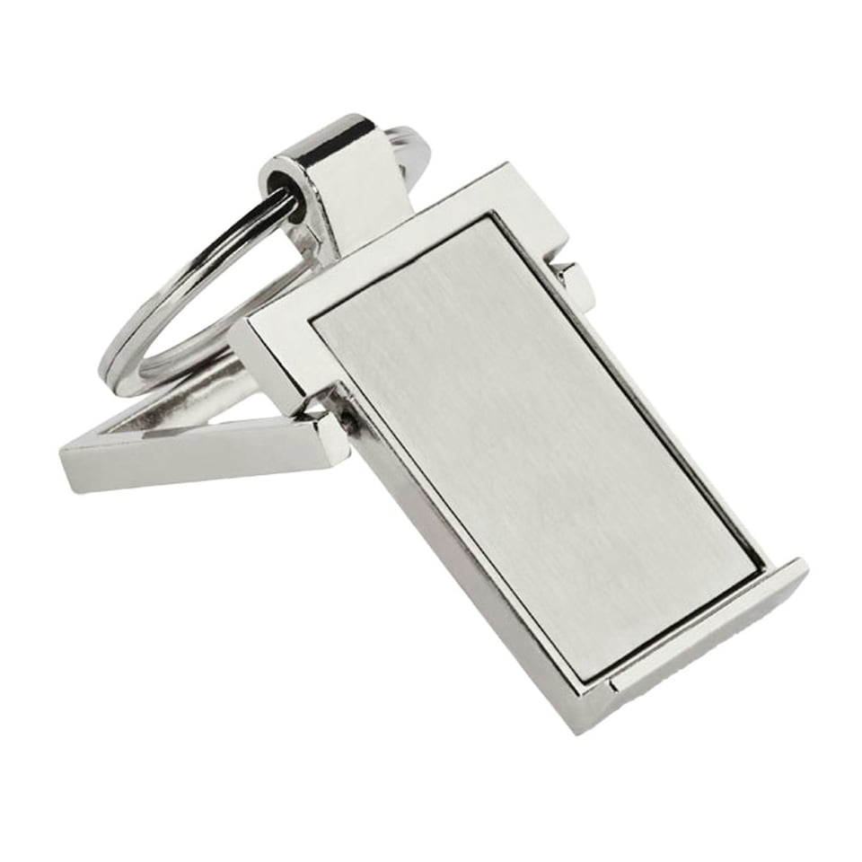 image 1 of MidOcean Stanrin Metal Keyring - Silver - One Size