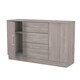 image 7 of Gloucester 2 Door 3 Drawer Sideboard in Grey Oak (Ready Assembled) | Grey | Grey Oak