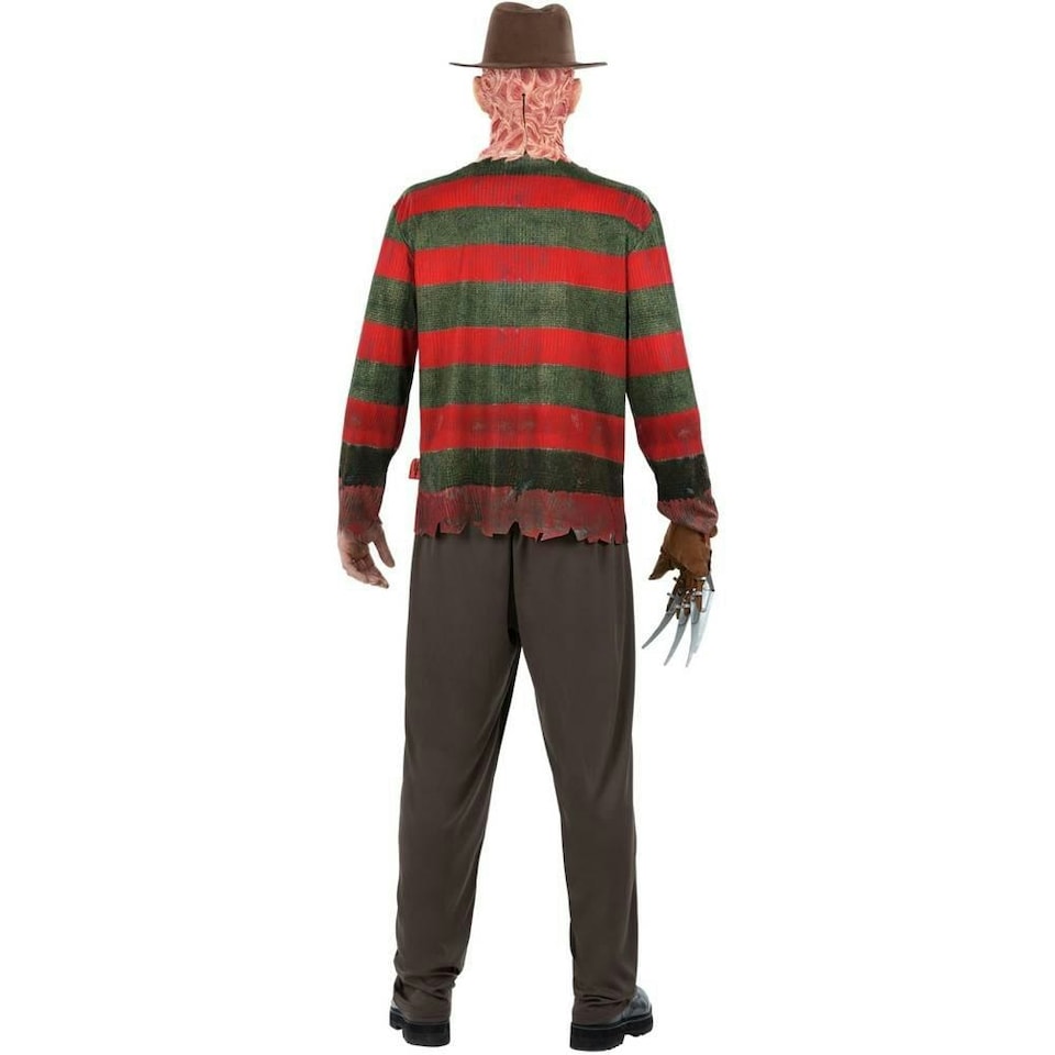 image 1 of A Nightmare On Elm Street Freddy Krueger Costume Set - Red/Brown - L L