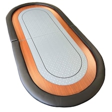 Professional Folding Silver Speed Cloth Poker Table Top For 8 Players