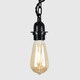 image 1 of ValueLights Industrial Steampunk Satin Black Wall Light Fitting