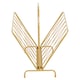 image 2 of Avento Gold Finish Two Pocket Magazine Rack