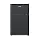 image 1 of HYE 86L Under Counter Fridge Freezer, Freestanding, 49cm, Black - RF01UCFF85B13