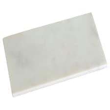 Interiors by Premier White Rectangular Marble Board, Elegant Natural Marble Cutting Board with Smooth Finish White