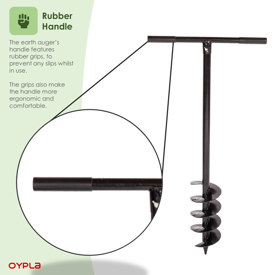 image 1 of Post Hole Fence Manual Hand Drill Digger Earth Auger 150mm 6