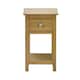 image 9 of Premium Langford Oak Compact 1 Drawer Bedside Table with Shelf