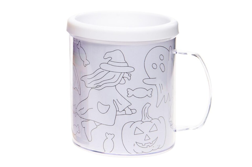 image 1 of Halloween Theme Color Your Own Mug