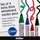 image 3 of Artline Big Nib Whiteboard Pens Bullet Tip 4 Pack Assorted