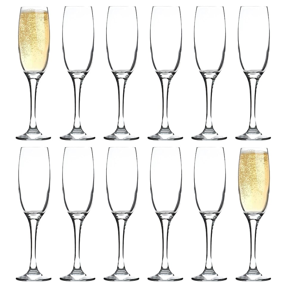 image 1 of Argon Tableware Classic Champagne Flutes - 220ml - Pack of 12