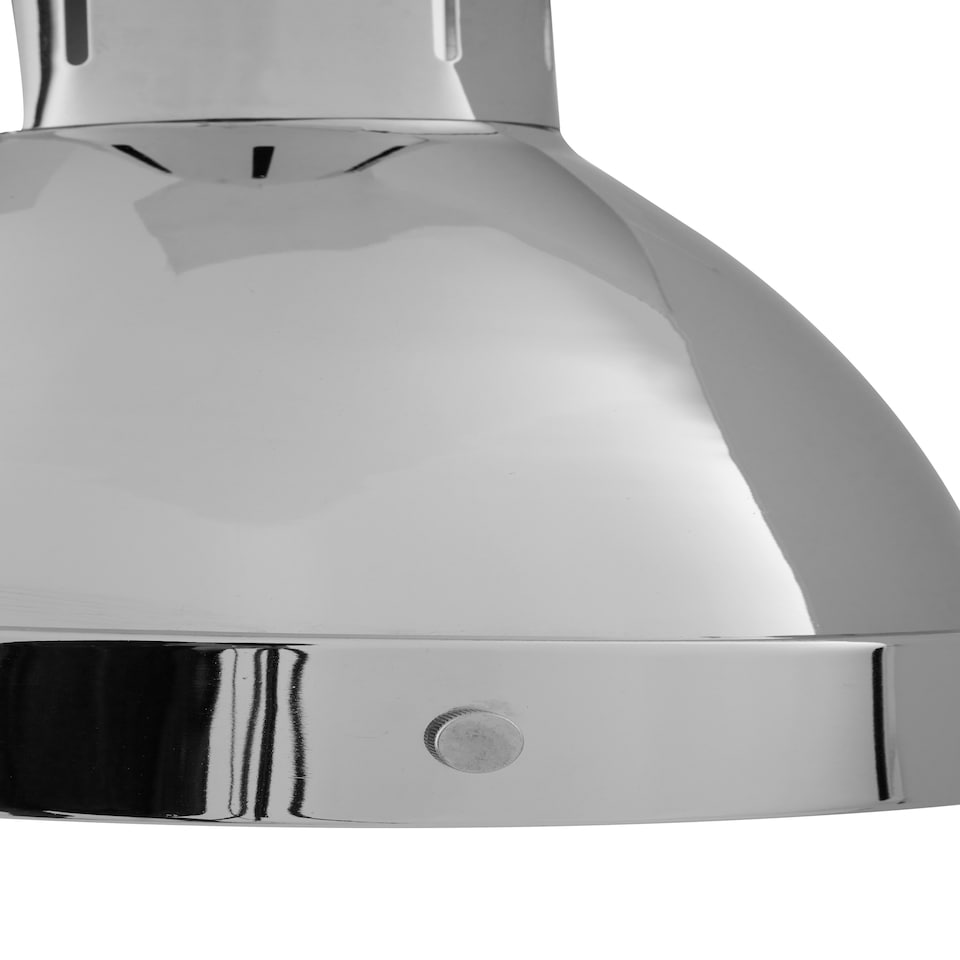 image 1 of Interiors by Premier Jasper Bowl Shaped Pendant Light with Chrome Finish