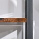 image 9 of HOMCOM Ladder Shelf, Bookshelf, 4-Tier Industrial Storage Rack for Living Room, Bedroom, Kitchen, Rustic Brown and Black