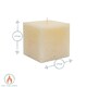 image 3 of Nicola Spring Square Vanilla Pillar Candles - 120 Hours - Cream - Pack of 3