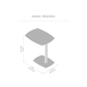 image 7 of Ellis C-Shaped Solid Mango Wood Sofa Side Table