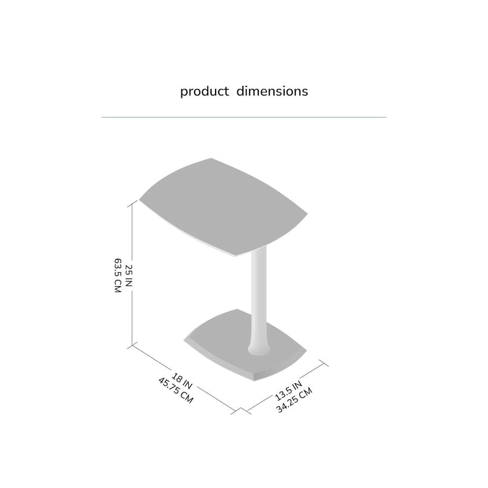 image 1 of Ellis C-Shaped Solid Mango Wood Sofa Side Table