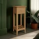 image 1 of Newark Ash 1 Drawer Telephone Table Brown